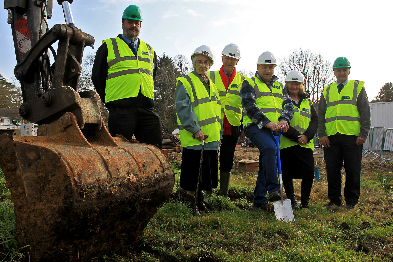 Fairfield Residential Care Home Residents and staff dig first sod of new home for Fairfield