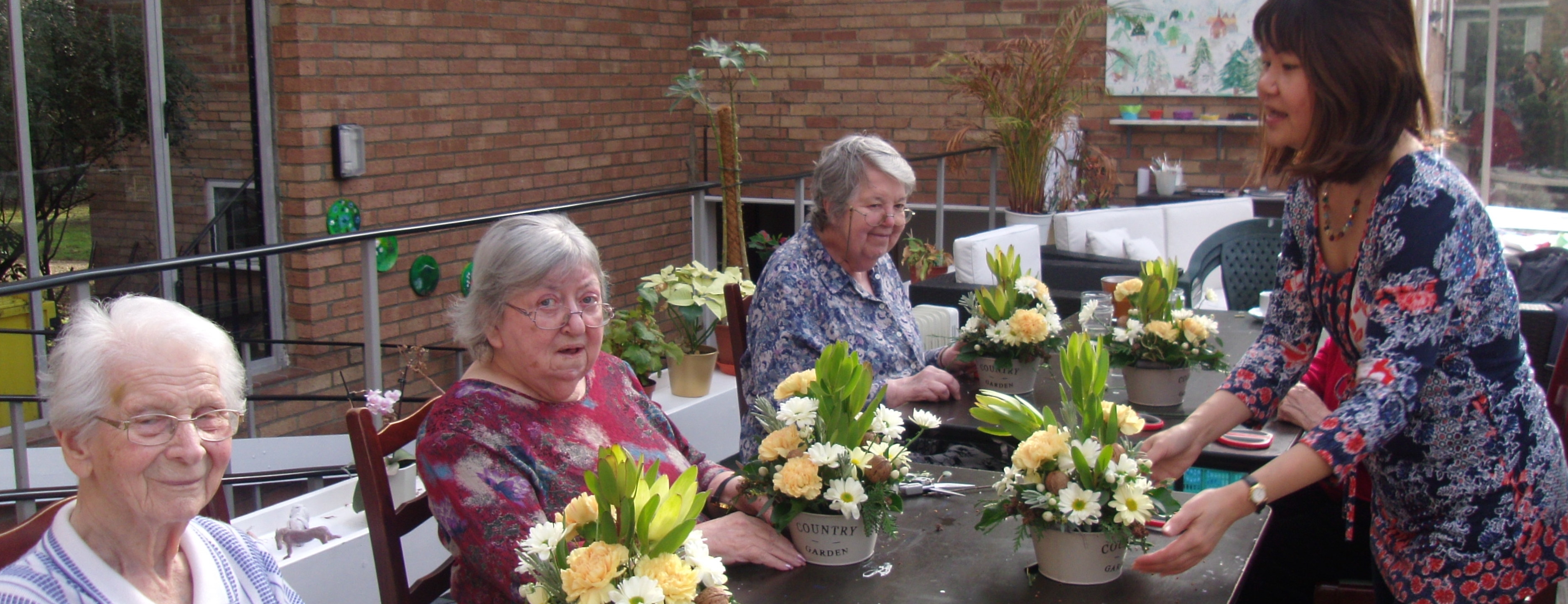 Spring flower arrangements Fairfield home