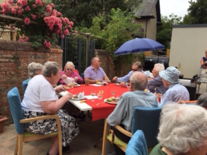 Fairfield residents enjoying a birthday BBQ