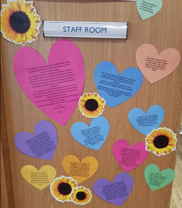 Thank you messages for Fairfield staff